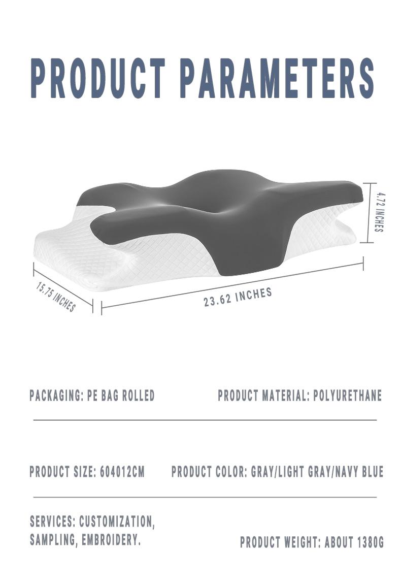 Cervical Memory Foam Pillow for Neck and Shoulder Pain Relief, Adjustable Ergonomic Contour Orthopedic Pillow with Cervical Support for Side, Back and Stomach Sleepers