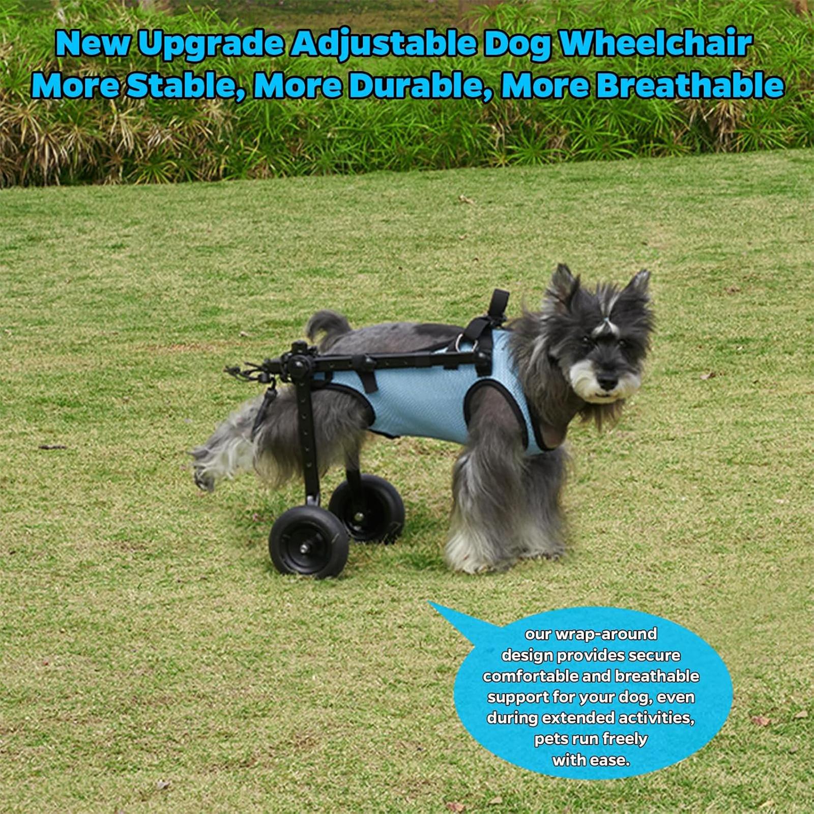 Dog Wheelchair for Back Legs, Dog Wheelchair Cart, Doggy/cat Wheelchairs with Disabled Hind Legs Walking, Mobility Aids for Small Pets Hind Limbs, Dogs Carts with Wheels, Light Weight,S/M