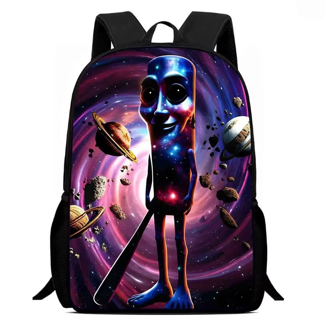 Back to School Kids Printed Fabric Backpack, Hot-Selling Tung Tung Sahur & Tralala Cartoon Elementary School Backpack