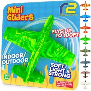 Foam Airplanes - Easter Basket Stuffers for Kids All Ages 4 5 6 7 8 9 10 Year Old - Best Toy Gift - Boy Toys Basket Stuffer Gifts - Fun Easter Gifts for Boys & Girls Party Favors - Air Plane Gift Idea