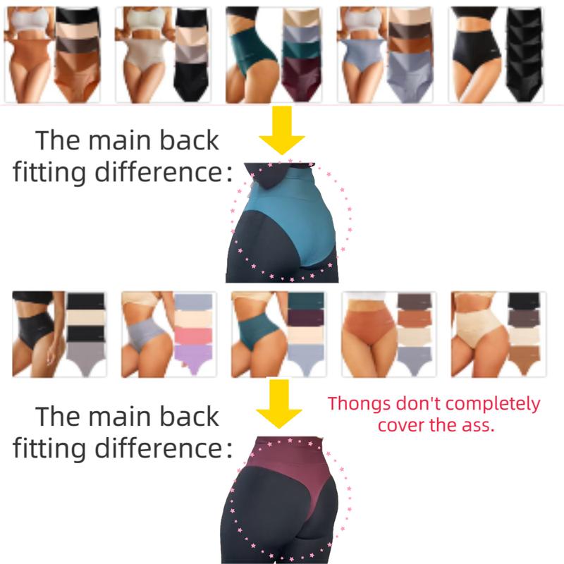 FINETOO Underwear for Women High Waisted Spandex Minimlist  Panties Nylon Comfort Seamless Smooth Bridal Lingerie 4PCS  S-XXXL Elastic