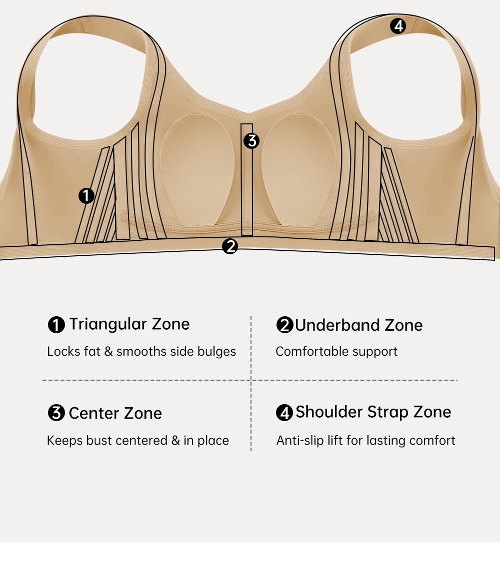 REALWILL Seamless Shaping Bras for Women Breathable Double-Layer Jelly Bra Design with Natural Lift Spring Everyday Tshirt Bra Springtok Valentine's Day