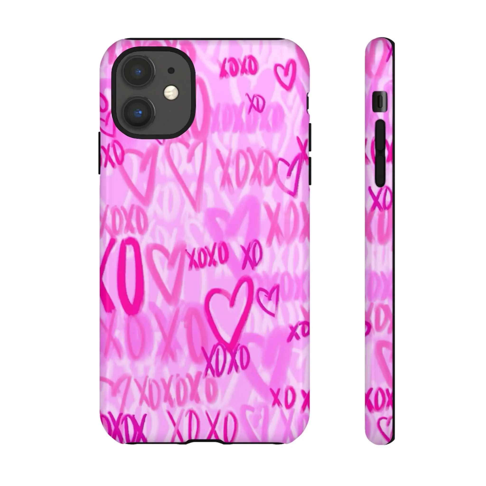 Trendy Pink XOXO Phone Case | Cute Aesthetic iPhone Case for iPhone 11, 11 Pro, 11 Pro Max, 12–17, Mini, Pro, Pro Max | TikTok Shop Viral Case