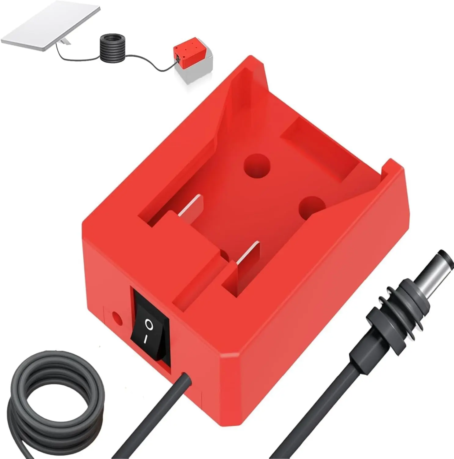 Starlink Mini Battery Adapter | for Milwaukee Battery Pack | DIY Power Wheel Adapter for Milwaukee 18V Lithium Battery | with 18AWG Wire | (No Battery)