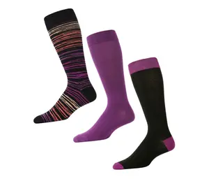 Memoi Men's Classics Argyle 3 Pack Crew Sock