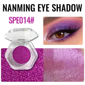 Matte & Glitter Single Eyeshadow - High Pigmented Waterproof Long Lasting Eye Makeup, Smooth Texture, Portable,four-color packaging