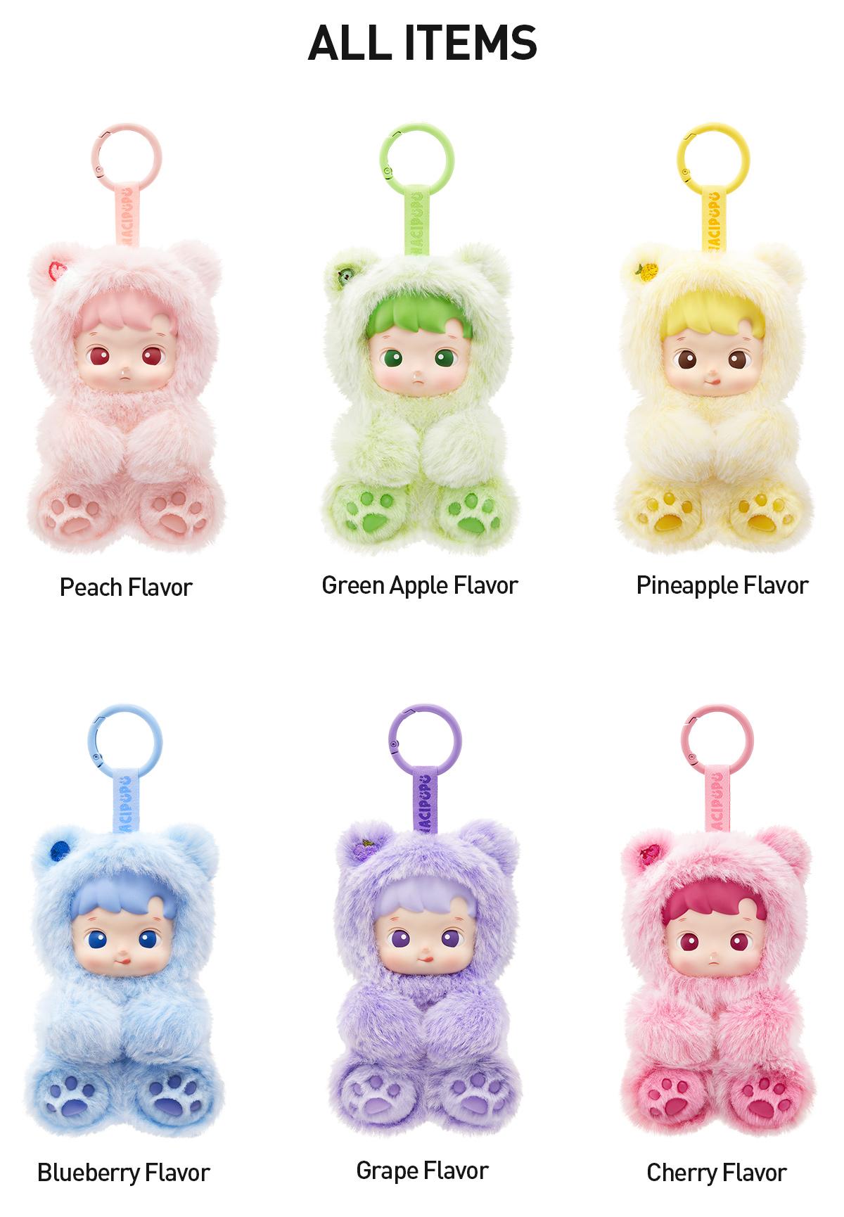 POP MART HACIPUPU Gummy Bear Series-Vinyl Plush Pendant Blind Box