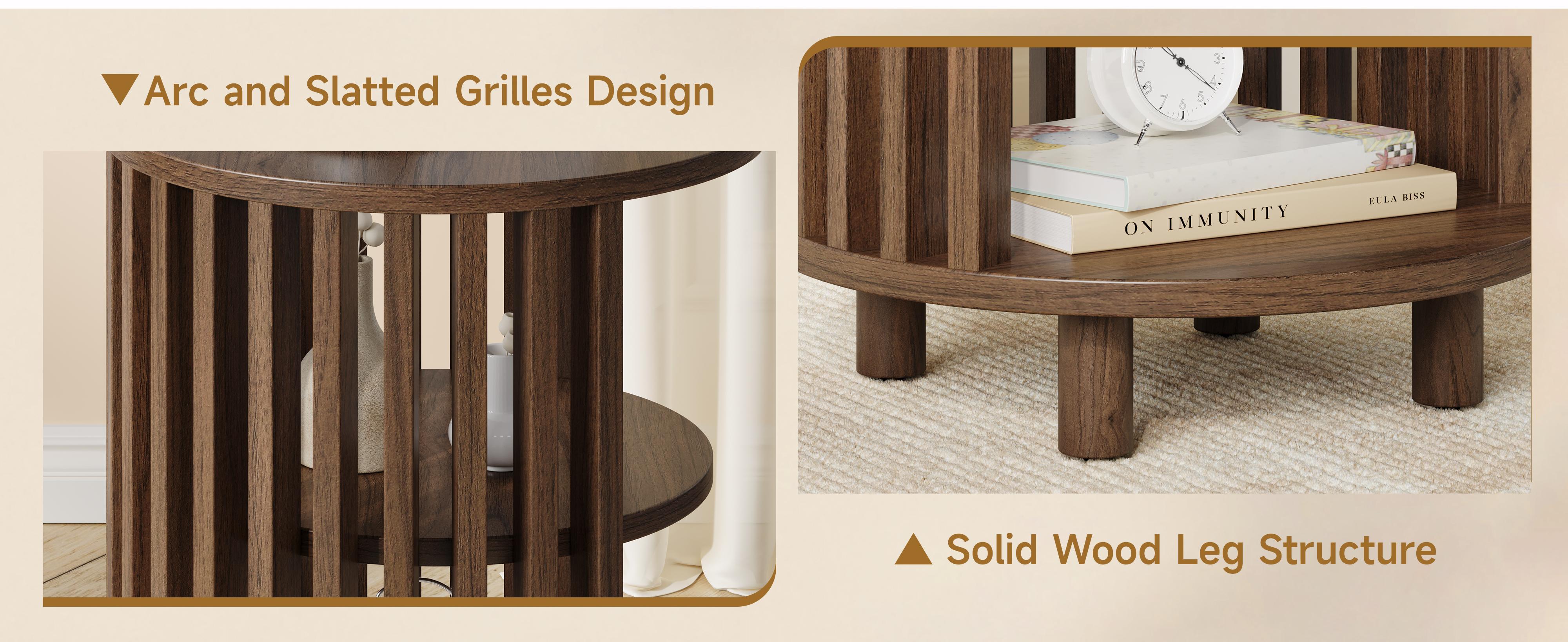 【SPRING GLOW UP】ONBRILL Round End Table, Wood Bedside Table, Mid Century Modern Nightstand with Open Storage Shelf, 3 Tier Small Side Tables for Living Room, Bedroom, Curved Profile Design, Natural Oak(2-Pack) 【SPRING GLOW UP】ONBRILL Round End Table, Wood Bedside Table, Mid Century Modern Nightstand with Open Storage Shelf, 3 Tier Small Side Tables for Living Room, Bedroom, Curved Profile Design, Natural Oak(2-Pack)