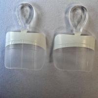 Half Cover Round Clear Toe nail White French Tip