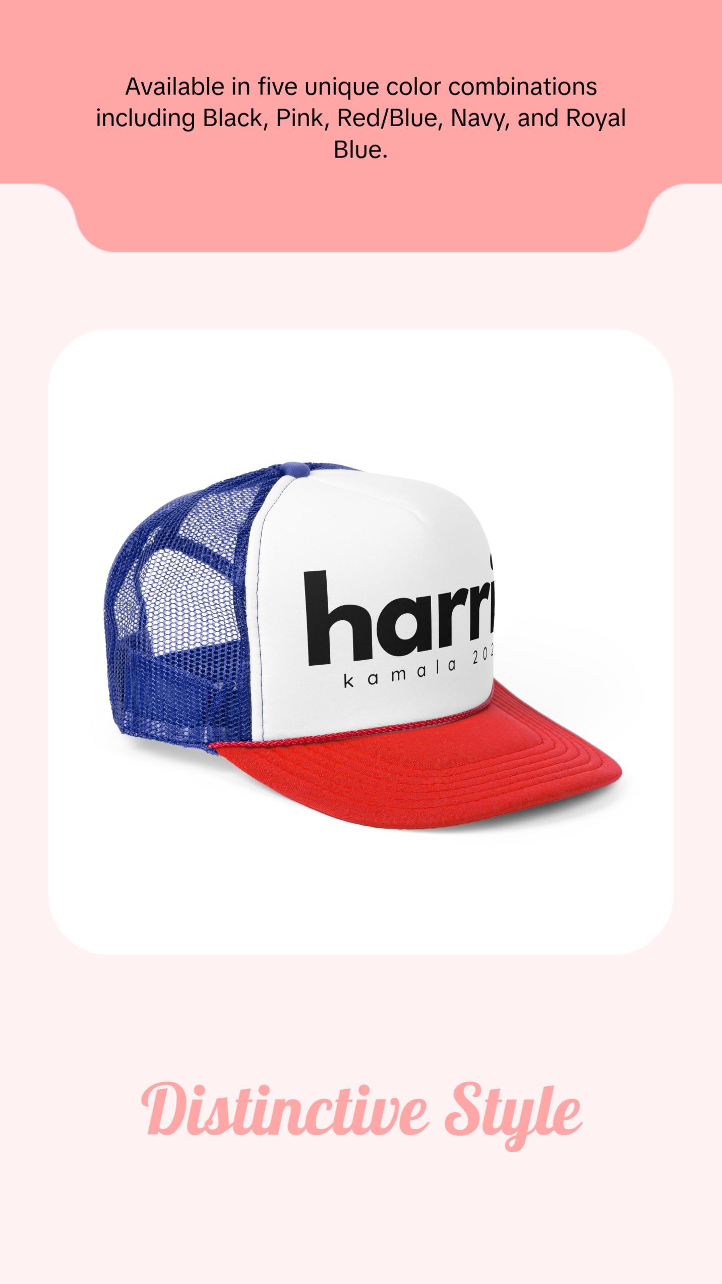 Kamala Harris Trucker Hat - Harris 2024 Hat