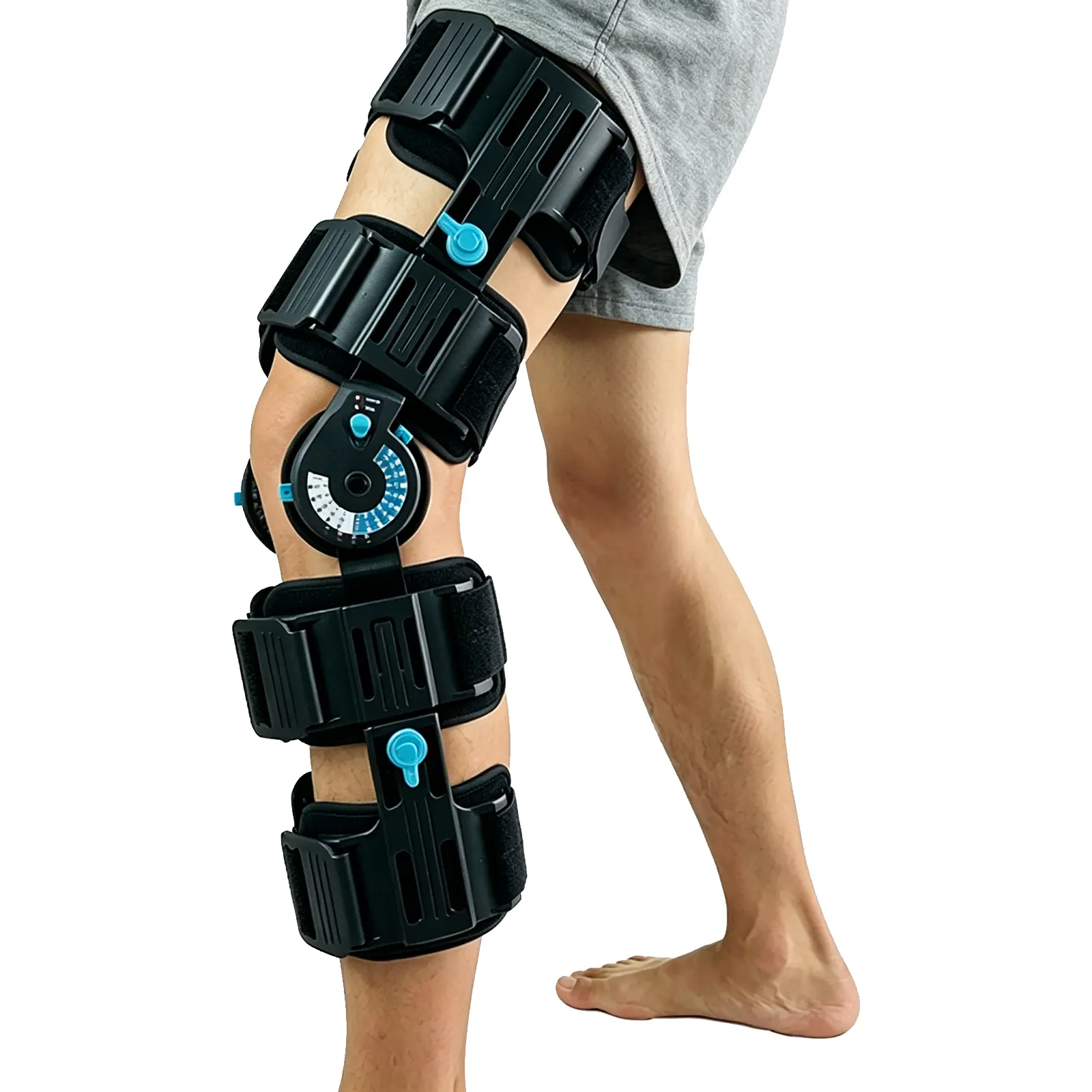 Adjustable Hinged Knee Support Brace, Joint Stabilizer for ACL-MCL-PCL Injury Care & Daily Protection