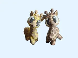 3D Printed Articulated Giraffe Fidget Toy, Keychain - XXL Versions Available!