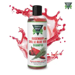 Green Royalty Chile, Romero & Aloe vera Shampoo (33.9oz) | Sulfate Free | Paraben Free | Hair Care ,Scalp Care
