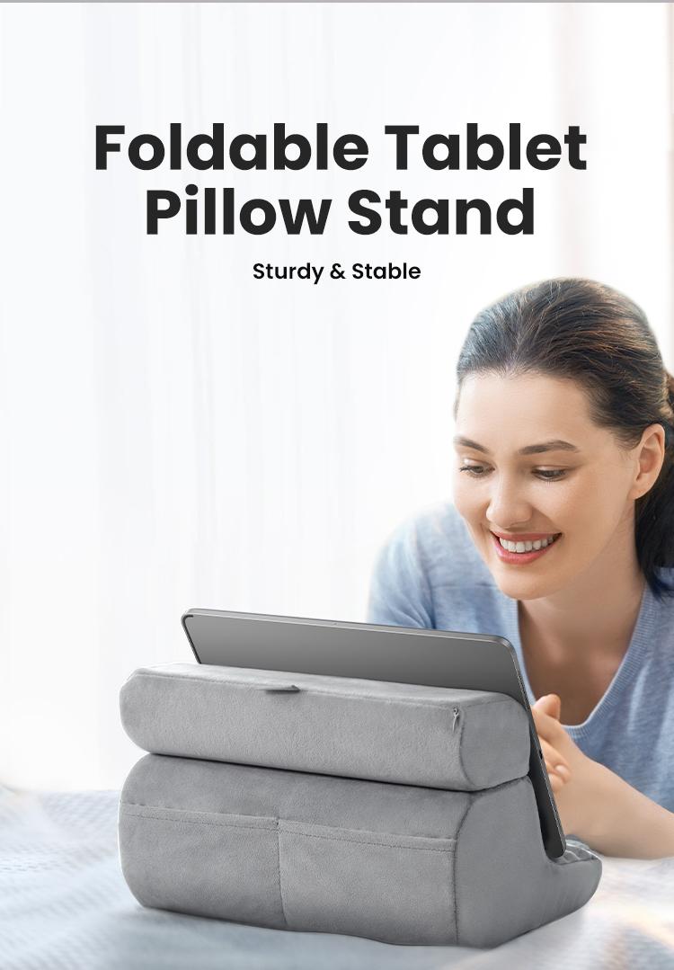 UGREEN Tablet Pillow Stand Soft Holder with 3 Viewing Angles Adjustable Pillow Holder Backrest Washable, Cellphone Mount Accessories,Deals for You,TikTokShopHolidayHaul