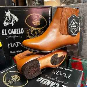 Botin charro EL CANELO edición plata , 5 colores diferentes en piel de res y nobuck Boot