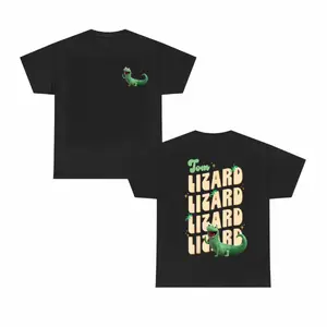 Retro Tom Lizard Two Sided Graphic T-Shirt, Animated Movie Character Tee, Cute Cartoon Animal Shirt for Men Women, Theme Park Family Trip Outfit Gift