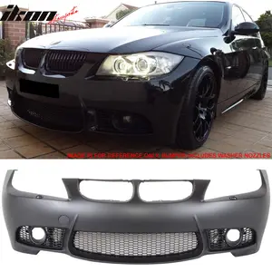 Front Bumper Cover for Bmw E90 E91 3 Series Sedan 2006-2008 M3 Style W/ Fog Cover
