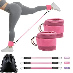 Ankle Resistance Bands with Cuffs for Women – Glute Kickback Bands, Booty & Leg Resistance Training for Gym or Home Workout