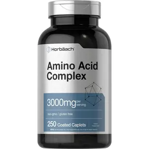 Horbäach Amino Acid Complex 3000mg | 250 Caplets | Non-GMO, Gluten Free Supplement