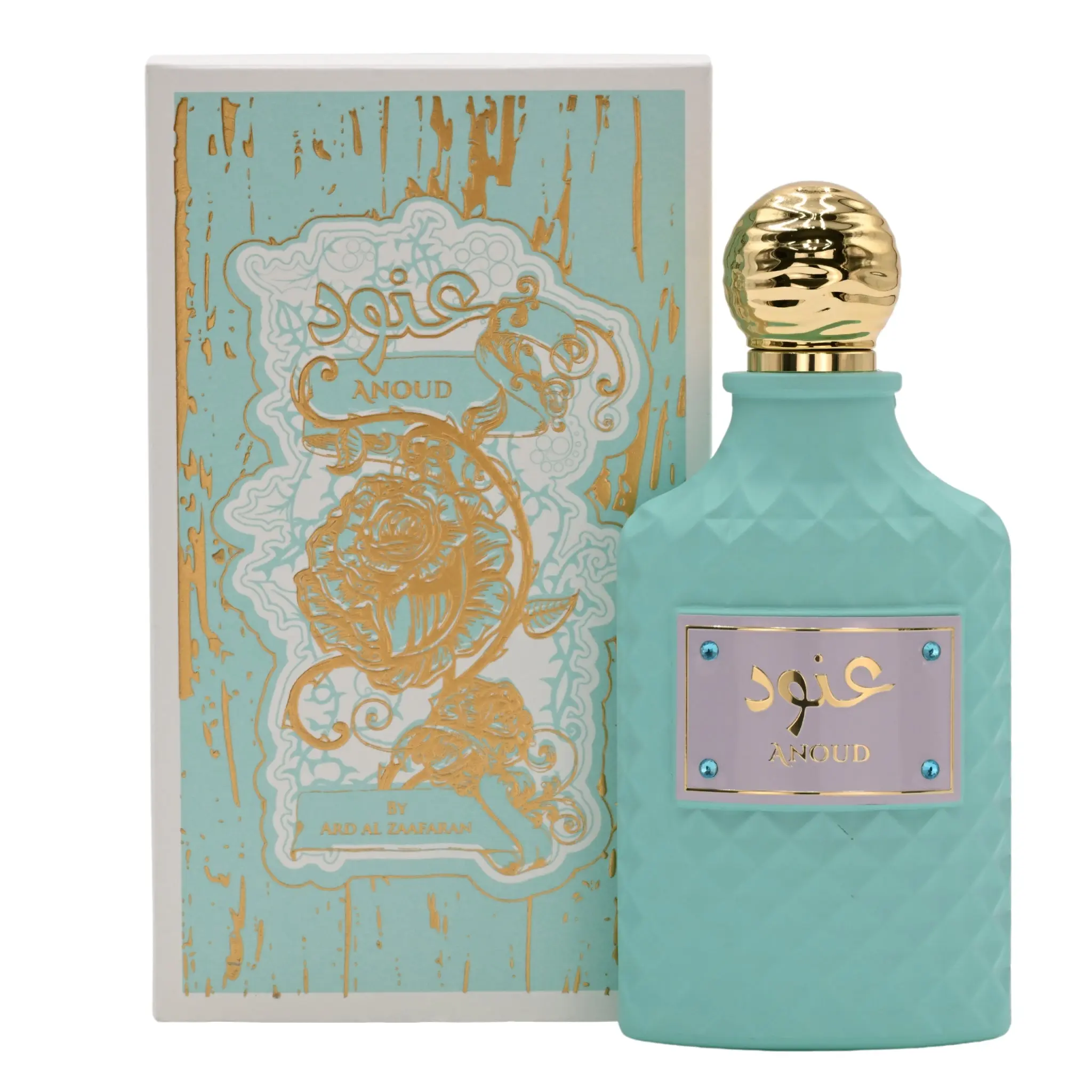 Ard Al Zaafaran Anoud Eau de Parfum, an Amber Warm Spicy & Floral Liquid Fragrance with Jasmine, Woody & Earthy Signature Scent for Unisex Wear, 100ml (3.4 oz), Aromatic Amberwood Fragrance, Luminous, Jasmine Patchouli