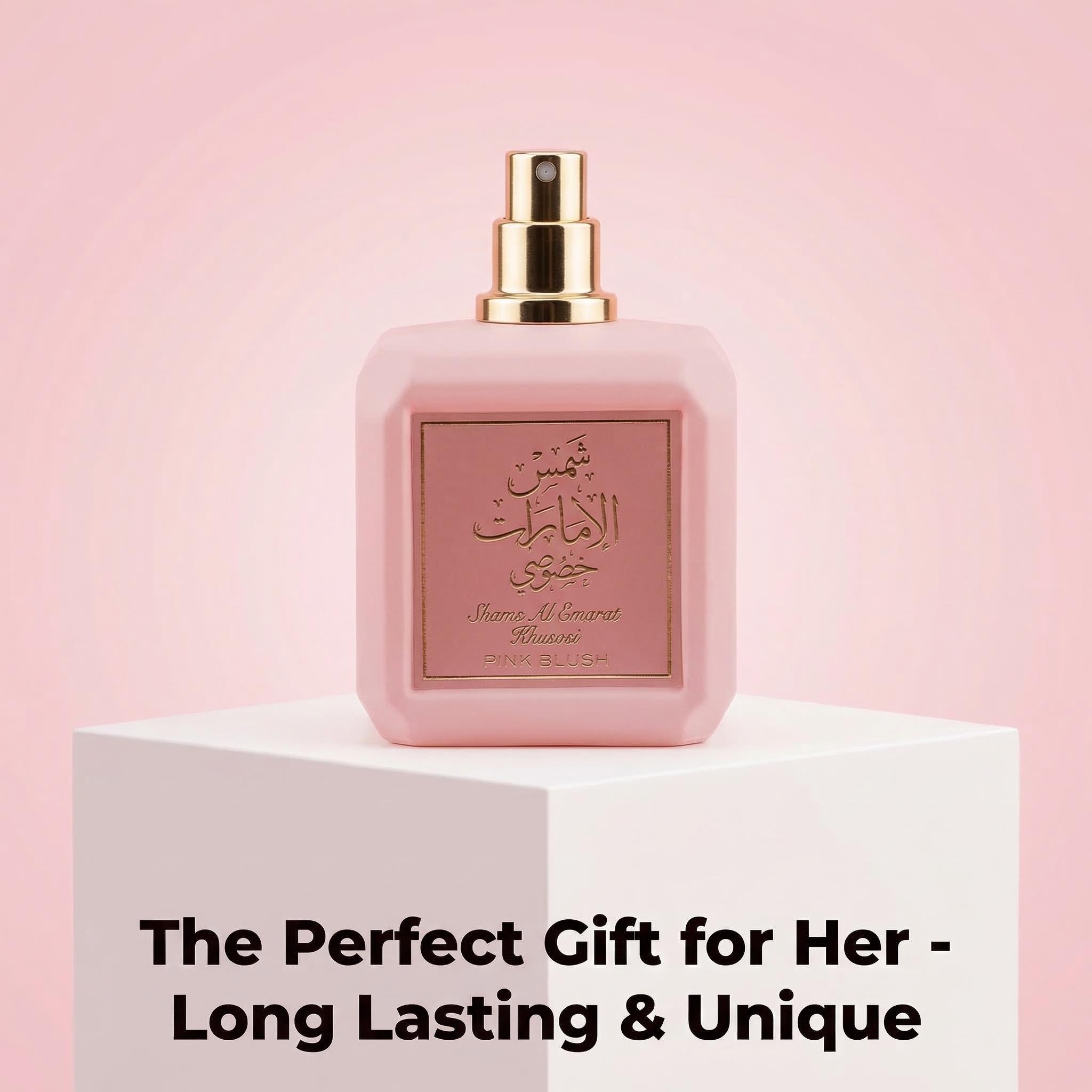 Pink Blush Shams Al Emarat Eau de Parfum 100ml (3.4 oz) by Ard Al Zaafaran – Pink Perfume, Women’s Perfume, Long Lasting Fragrance