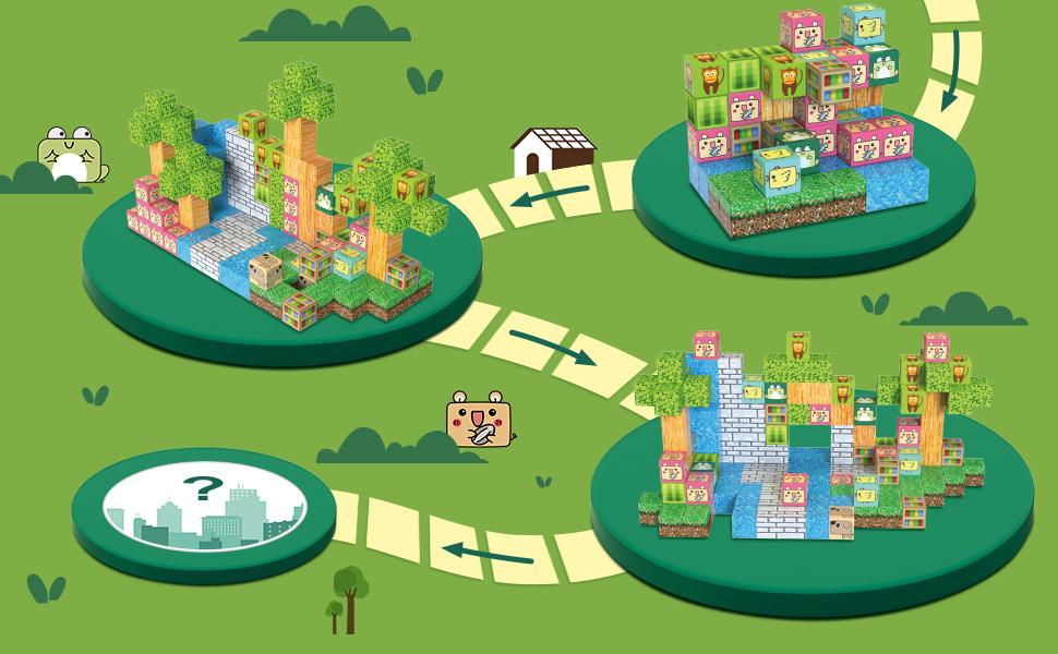 Magnetic Blocks-70PCS Create My Own Crafts ，Magnetic Building Blocks Magnetic Tiles Stacking, Build -Magnet World Set, STEM Montessori Sensory Toys magnet blocks，Valentine's Day Gifts, Boyfriend Gifts Outdoorfun， Easter Gifts