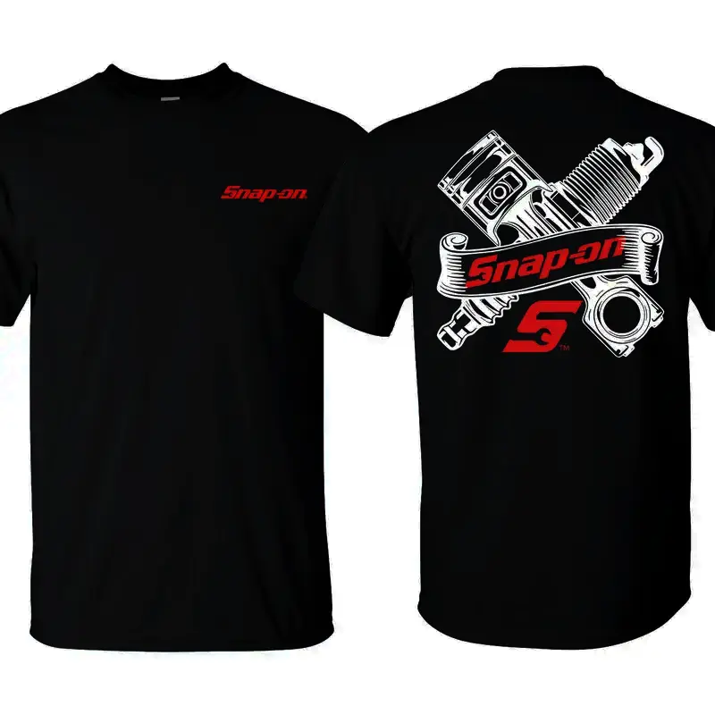 Mechanic's exclusive T-shirt with engine parts print design.The engine parts pattern is super eye-catching.It's the first choice for daily commuting and mechanic's outfits Vintage Streetwear Summer Tee Breathable Cotton Casual Top