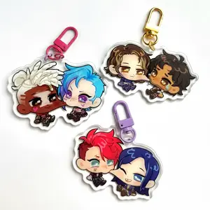 Arcane Jayvik, Caitvi, TimeBomb Keychain Acrylic Charms, Cute, Durable, And Perfect For Bags, Keys, Or Gifts. Great For Daily Use Or As Thoughtful Little Gifts For Your Friends And Yourself.