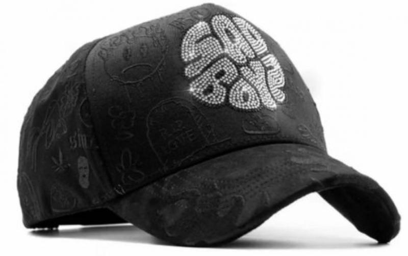 Barbas Hats Chrome Rose Gold – Premium Black Adjustable Snapback with 3D Chrome Metal Crosses, Trendy Streetwear Baseball Cap