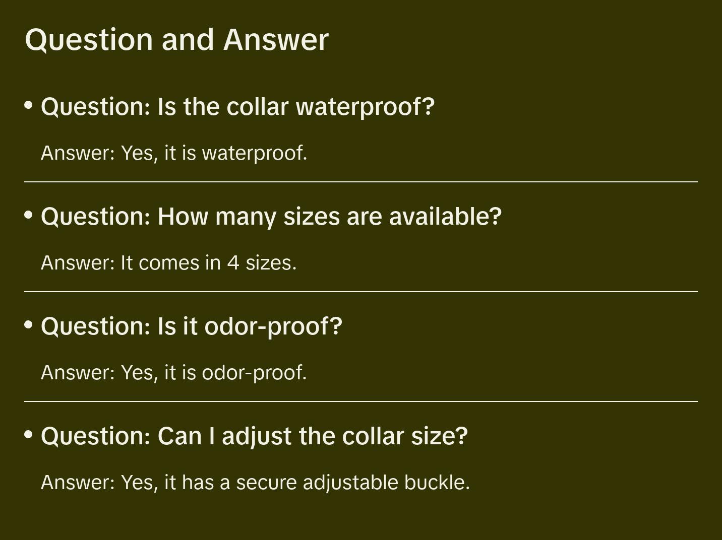 Classic Red Waterproof Dog Collar