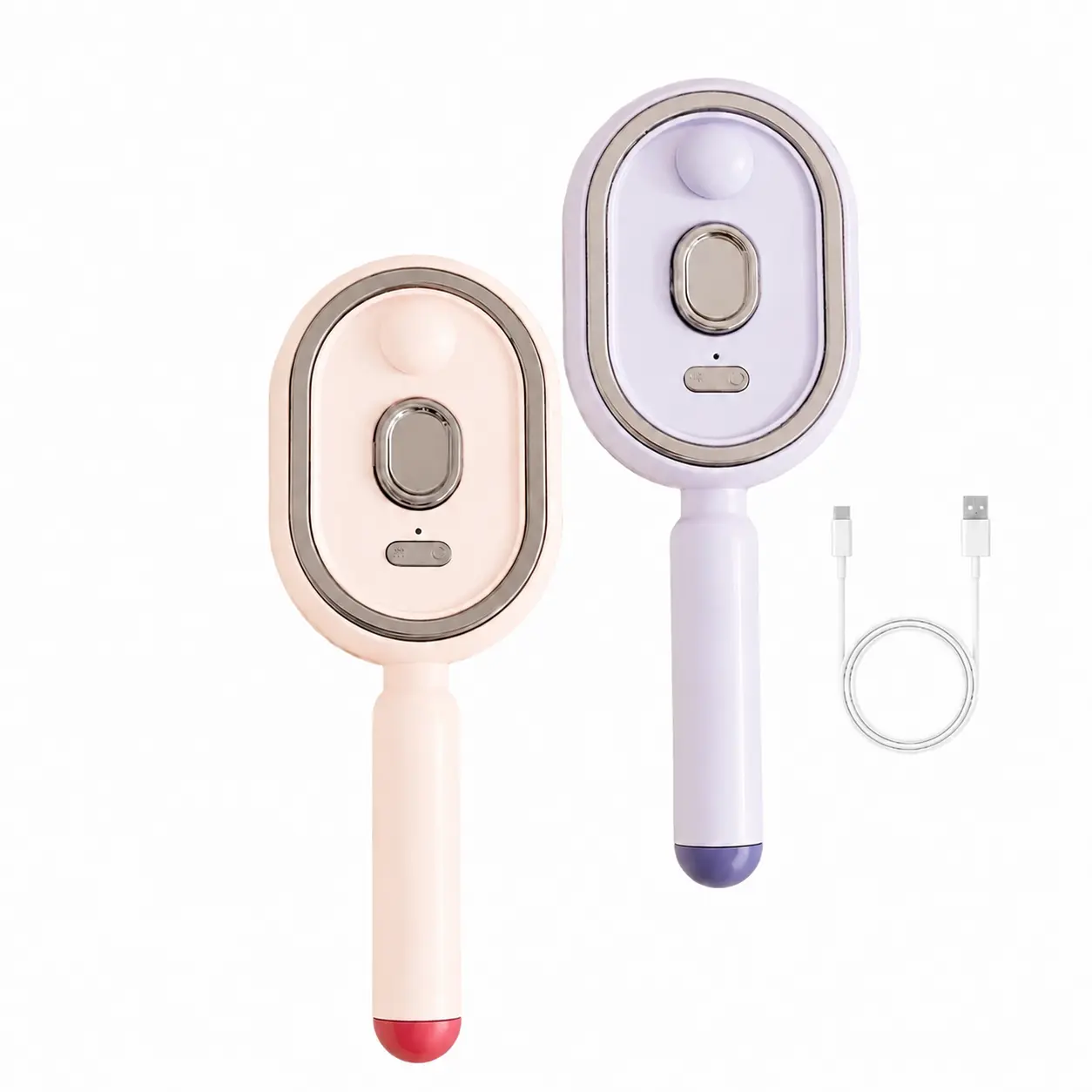 2026 New 3 in1 Cordless Self-Clean Steam Hair Comb,Rechargeable Warm Mist Moisturizing Detangler Brush,Compact Travel-Friendly,Gentle Scalp Massage Cushion Brush for All Hair Types,DIY Home Salon Hair Care Beauty Gadget for Ladies Tool
