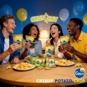 Crisup Potato Chips – 3 Packs, 6 Bold Flavors | Shipping Covered | Real Sliced, Vacuum-Fried & Zero Trans Fat | Big Flavor, Free Crunch for Every Snack Mood