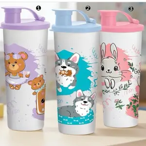 Practivaso 470 ml - Adorable Animal Design Water Bottle for Kids & Adults - Perfect for School & Office Use