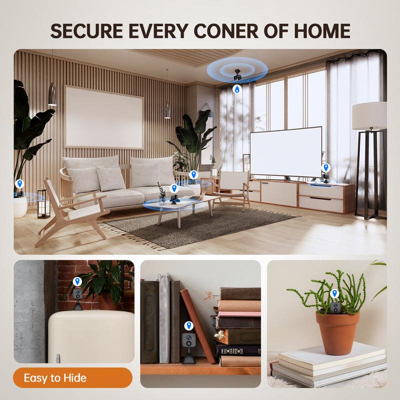 2K Wireless Security Camera - Color Night Vision, PIR Motion Sensor and Alarm, Two-Way Talk, SD/Cloud Storage | Baby, Pet, and Elder Care