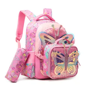 Ergonomic School Backpack for Kids, Heavy Duty Water Resistant Bookbag with Chest Strap & Padded Shoulder Support, Large Capacity Student Backpack for Elementary Middle School (Fits 15.6" Laptop & Large Water Bottles) pencil case toddler gift bag