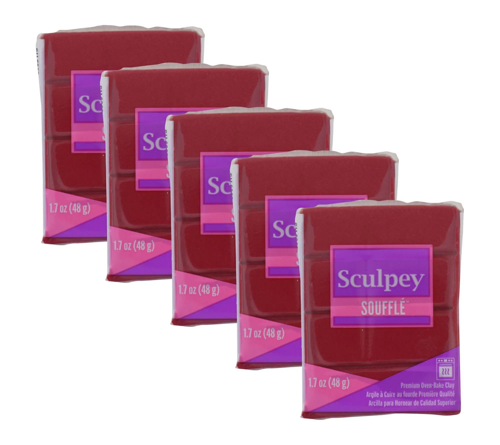 Sculpey Souffle 5 Pack Polymer Oven Bake Clay