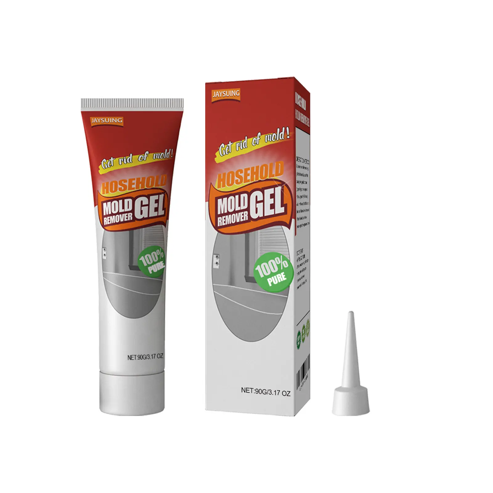 Jaysuing Wall Mold Removal Gel (90g Box) Wall, Bathroom And Kitchen White Mold Removal Gel