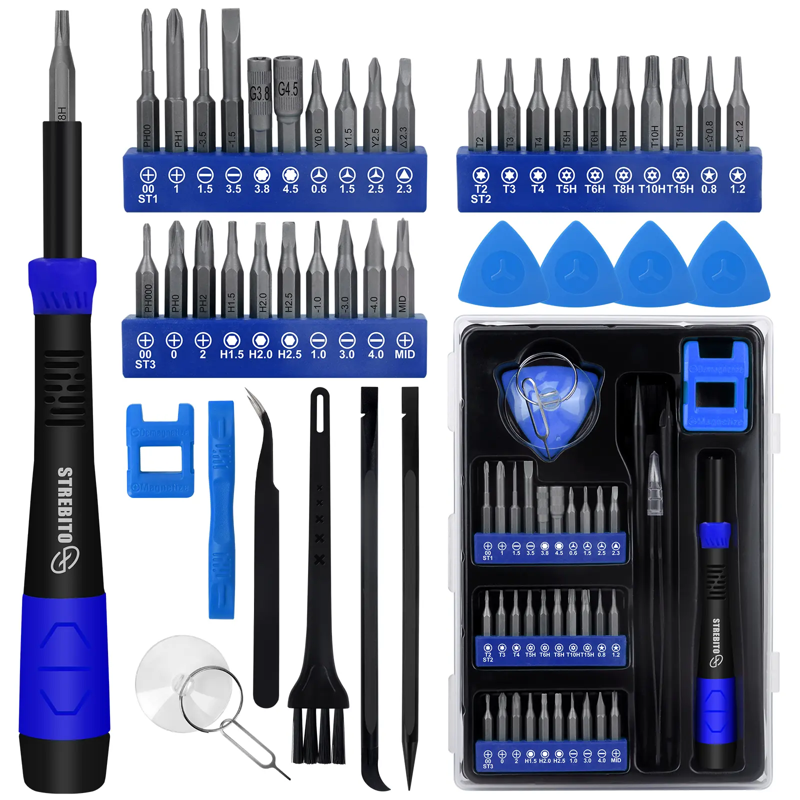 Essential Mini Multipurpose Precision Screwdriver Combo Kit - Magnetic Torx Screwdriver Sets with Anti-Slip Grip, Bits for PS4, PS5