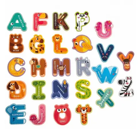 26 Animal ABC Magnets, Large Refrigerator Magnetic Letters, Preschool Learning Toy for Spelling Games, Ideal Educational Toys for Tots