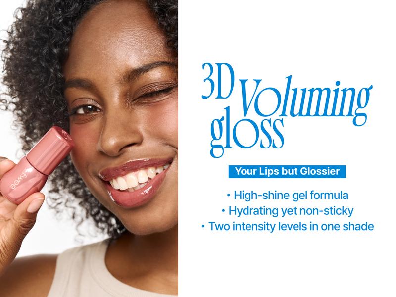 fwee 3D Voluming Gloss | Lip Gloss, High shining, Long-lasting, Moisturizing finish | Makeup Glossy Hydrating | 12 Colors