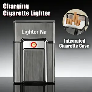 Featuring a built-in storage box, rechargeable lighter, windproof ignition mechanism, and portable metal casing, it is ideal for travel and gifting