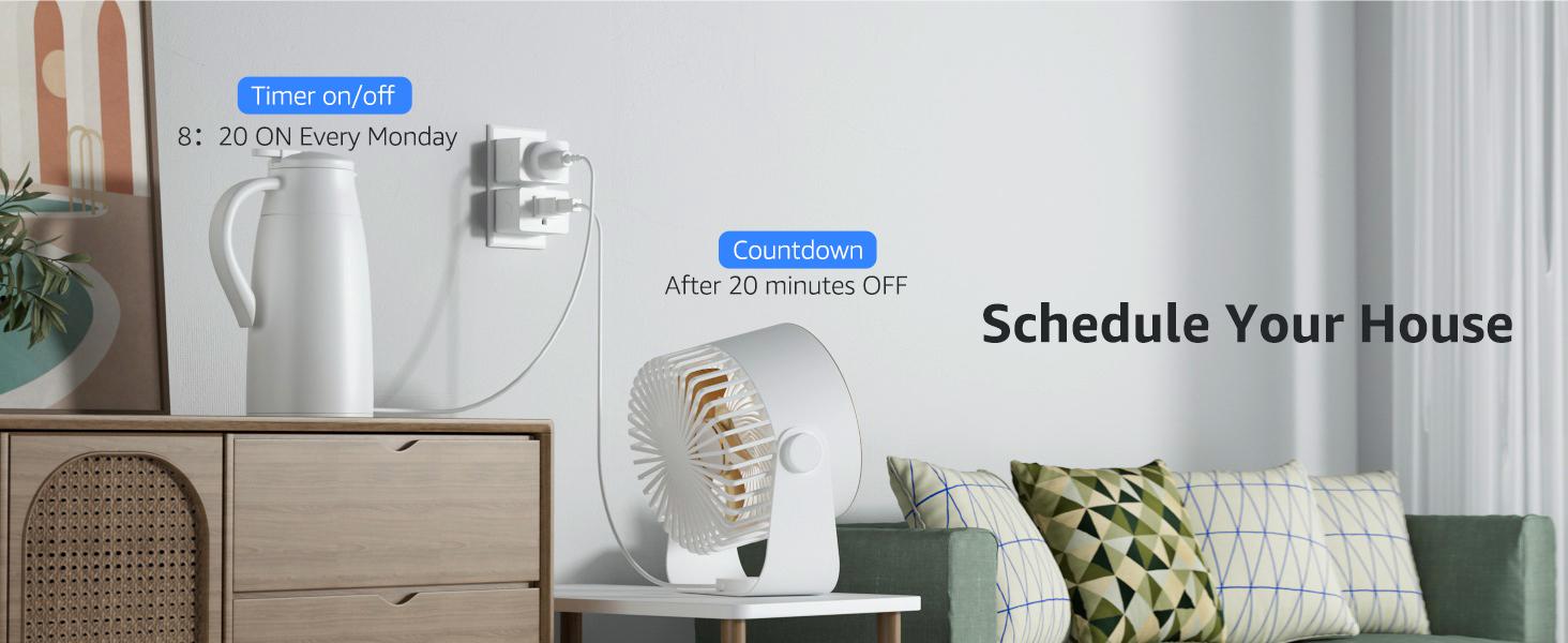 Lepro P1 Smart Plug Mini 15A, WiFi Outlet Plugs Compatible with Alexa & Google Assistant, Voice/APP Control, Timer & Group Controller, ETL & FCC Certified, 2.4GHz Only