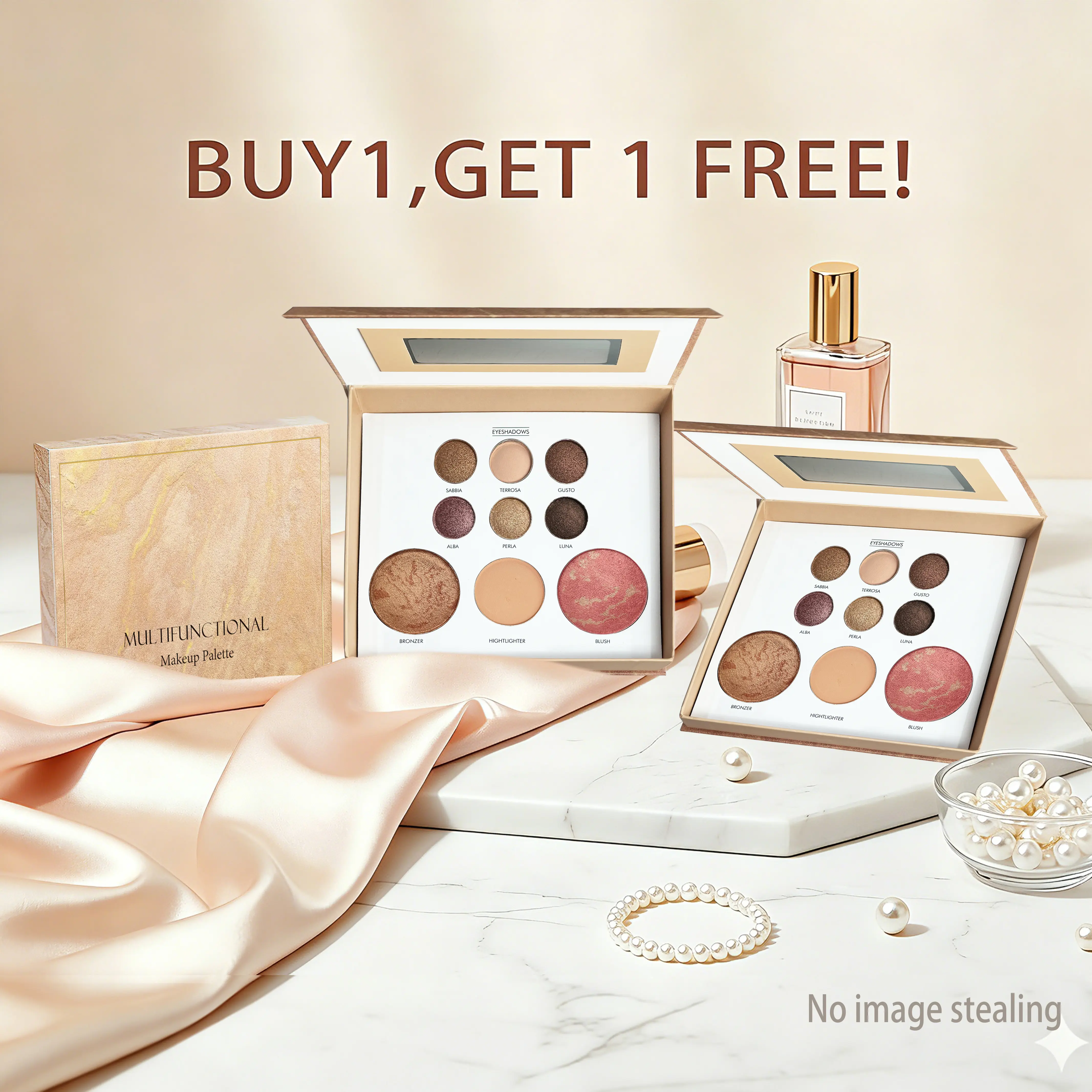 BUY1,GET 1 FREE! Makeup Palette Multi-Use Cosmetic Set Highlighter Eyeshadow Contour Blush Suitable for Any Makeup Look Zodiac Makeup Palette bronze eye shadow powder underground makeuppallette  fantal frame basic canvas ph pale skin bronzer cool toned