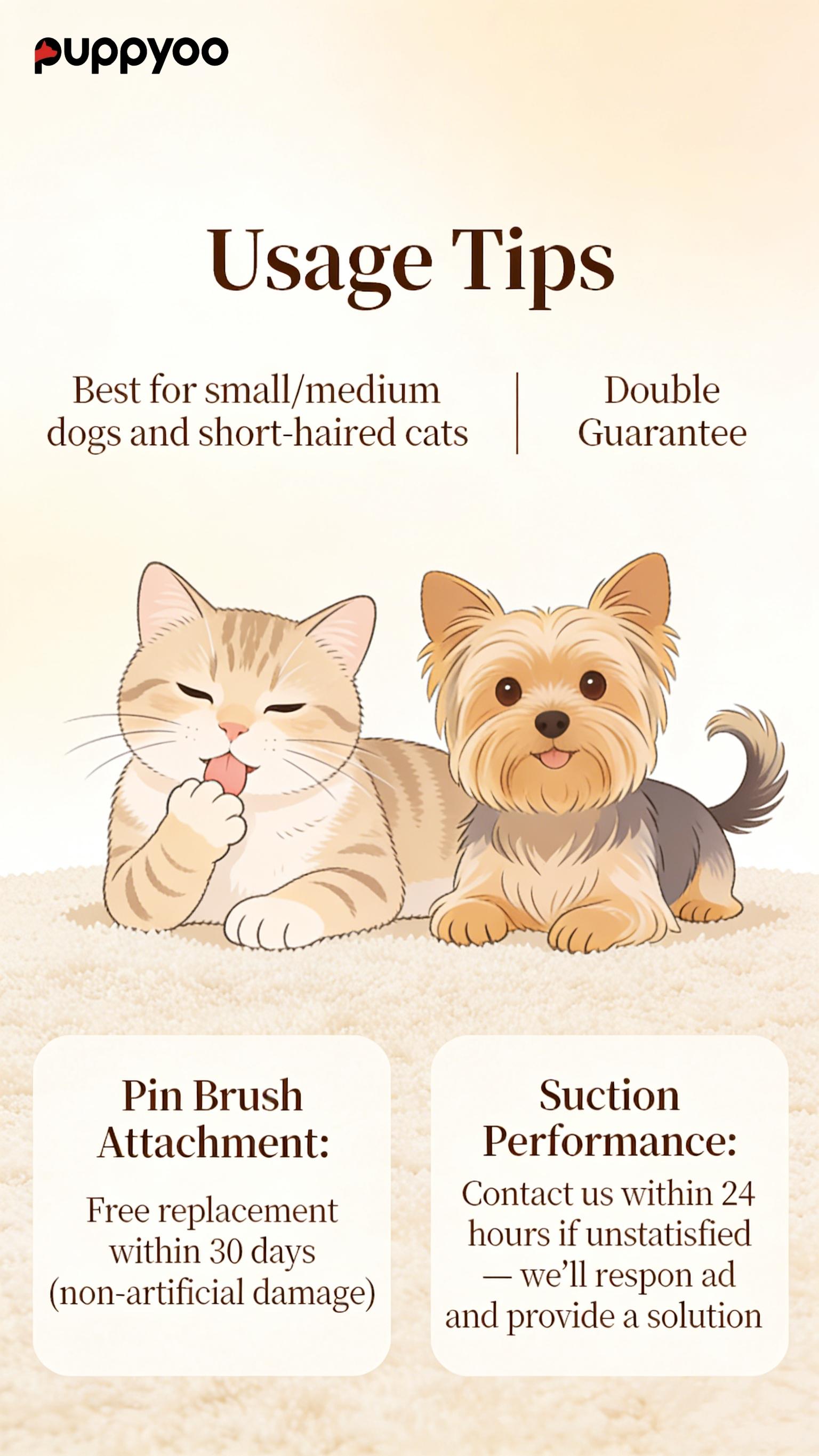 PUPPYOO 5-in-1 Pet Grooming Kit with 13000Pa Vacuum for Dogs & Cats, 1.5L Dust Cup, 4m Cord, Whisper-Quiet Operation, Adjustable Guard Combs, Hair Remover Roller PUPPYOO 5-in-1 Pet Grooming Kit with 13000Pa Vacuum for Dogs & Cats, 1.5L Dust Cup, 4m Cord, Whisper-Quiet Operation, Adjustable Guard Combs, Hair Remover Roller