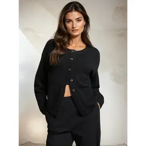 Peplum Knit Cardigan