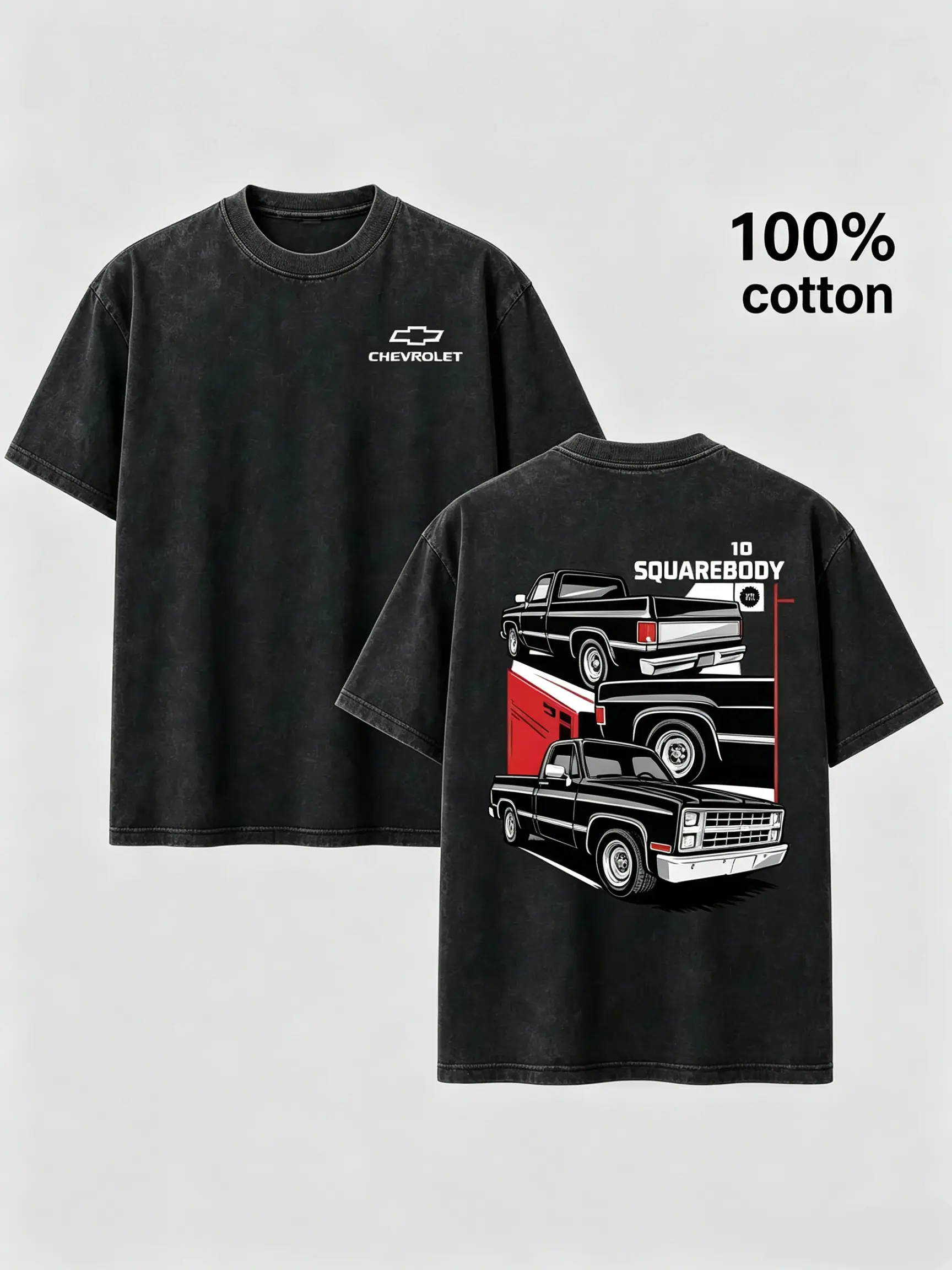 Vintage Chevrolet Squarebody Truck T Shirt, Retro Car Lover Shirt, Classic Pickup Truck Streetwear Top, Oversized Casual Summer Tee Y2K Oversized T Shirt
