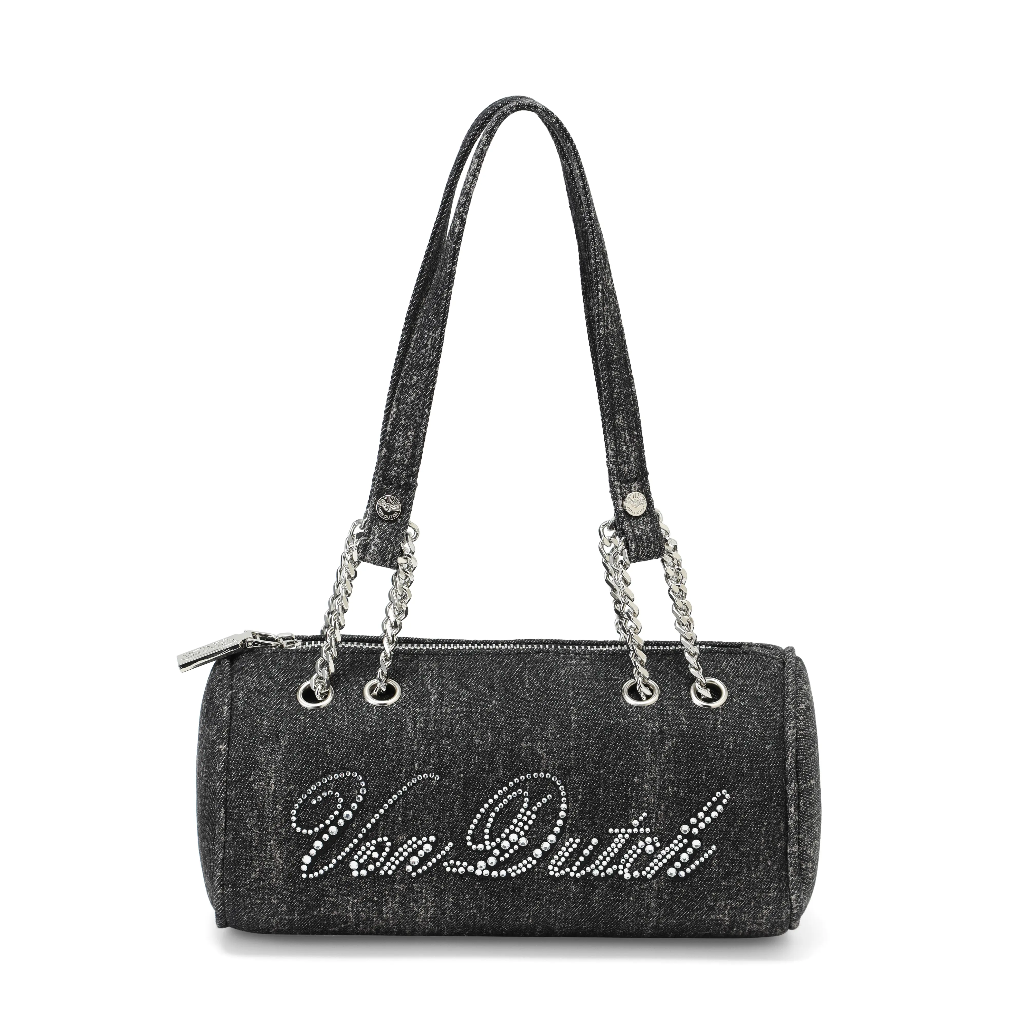 Barrel Bag - Long Barrel Black Denim