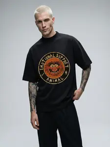 Muppet Emotional Support Animal Oversized Mock Neck T-Shirt
