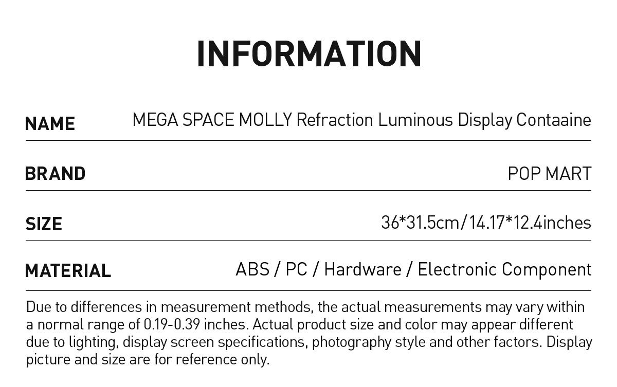 [Spanish] – MEGA SPACE MOLLY Refraction – Contenedor de Exhibición Luminoso