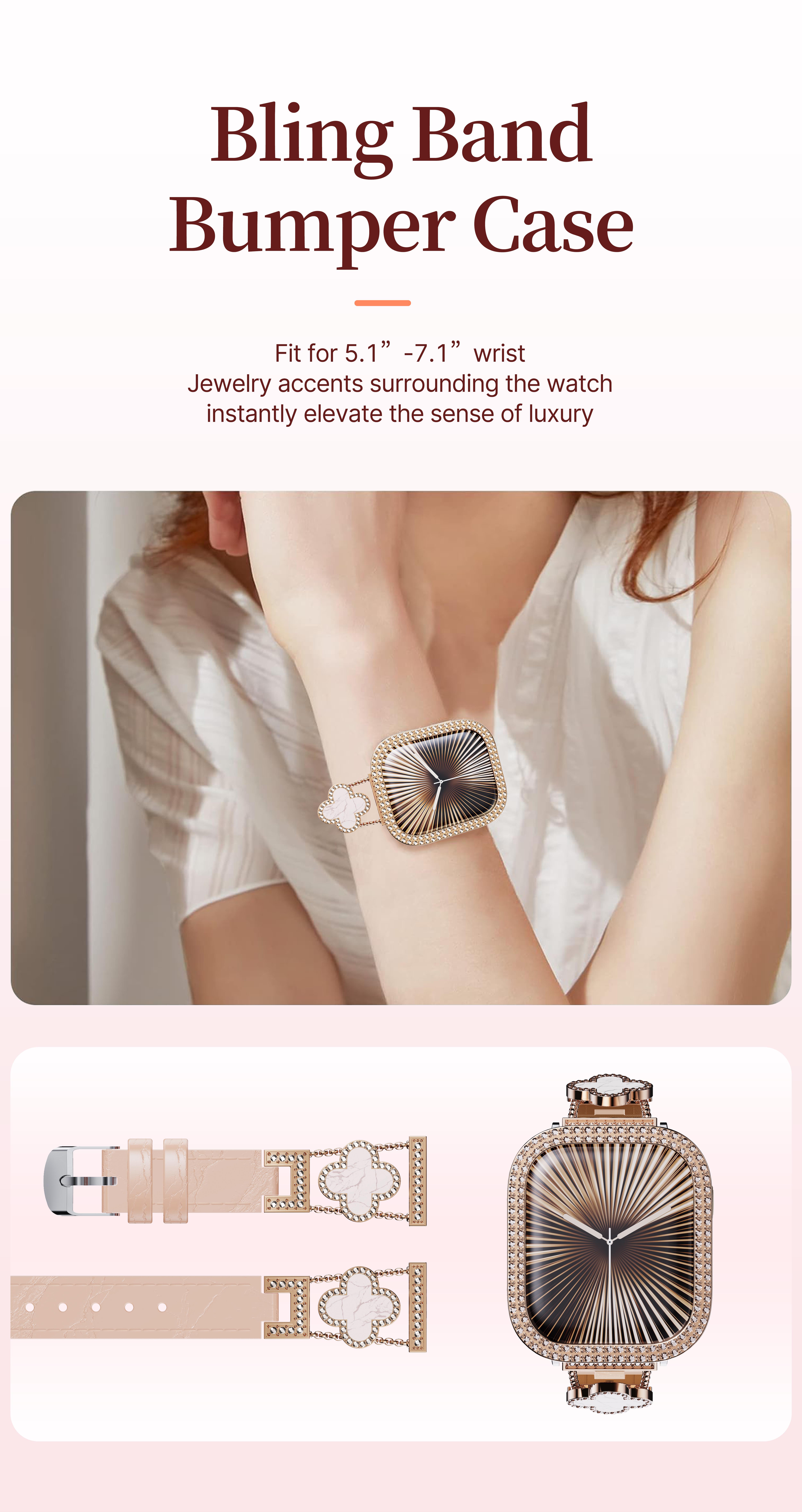 W&O Smart Watch for Women, Answer/Make Calls, 2.04" HD Screen Fitness Watch, 100 Sports, Sleep Tracker, Smartwatch Compatible Android iOS, 100+ Sports Modes